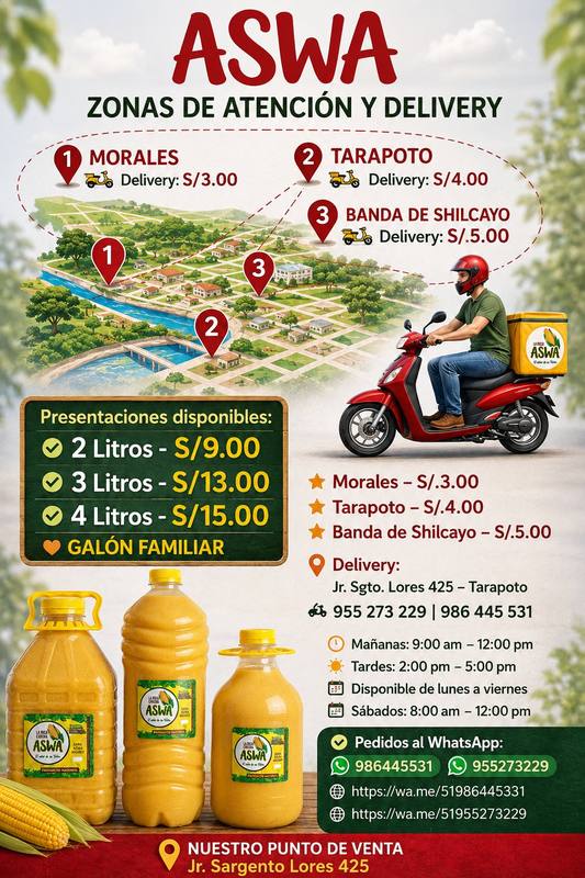 ASWA zonas de delivery